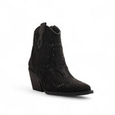 Europeon Union Women Black Chamois Half Boot #3401