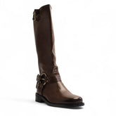 Europeon Union Women Brown Leather Boot #3428