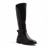 Europeon Union Women Black Leather Boot #3463