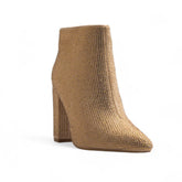 Europeon Union Women Gold Glitter Half Boot #3480