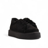 Europeon Union Women Black Chamois Shoes #3503