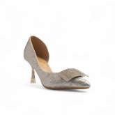 Europeon Union Women Silver Leather Soiree #3522