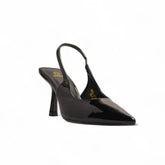 Europeon Union Women Black Vernis Leather Heels #3525