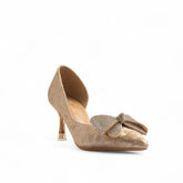 Europeon Union Women Gold Leather Soiree #3533