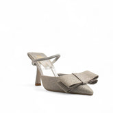 Europeon Union Women Silver Satin Soiree #3536