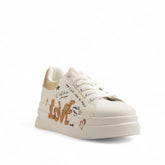 Europeon Union Women white Leather Shoes #3548