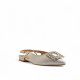 Europeon Union Women Silver Leather Mules #3563