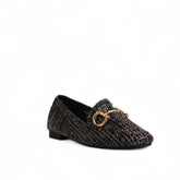 Europeon Union Women Black Wicker Shoes #3570