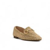 Europeon Union Women Gold Wicker Shoes #3571