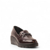 Italian Women Maroon Vernis Leather Shoes #3590