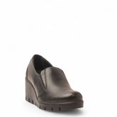 Italian Women Black Leather Shoes #3603