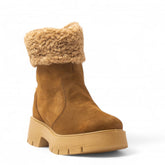 Italian Women Cafe Chamois Half Boot #3628