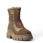 Italian Women Cafe N. Leather x Water Proof Half Boot #3633