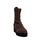 Spanish Women Beige Chamois Half Boot #0364