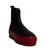 Spanish Women Black Leather Half Boot #0366