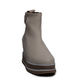 Spanish Women Creamy Leather Half Boot #0381