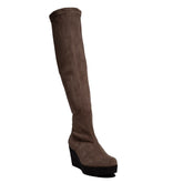 Spanish Women Beige Chamois Boots #0384