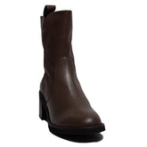 Spanish Women Cafe Leather Half Boot #0390