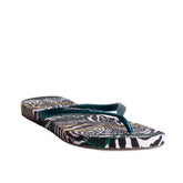 Women Green Plastic Slipper #0414