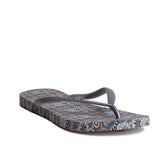 Women Silver Plastic Slipper #0419