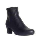 Turkish Women Black Leather Half Boot #0822