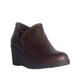 Turkish Women Brown Leather Wedges #0834