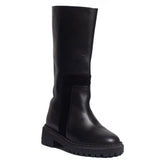 Women Black Leather Boot #0860