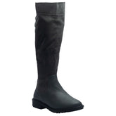 Women Grey Leather * Chamois Boot #0908