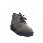 Women Grey Chamois Half Boot #0947