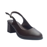 Women Brown Leather Sandal #0949