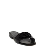 Spanish Women Black Leather Slipper #9519