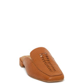 Spanish Women Havan Leather Mules #9537