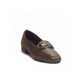 Women Brown Leather Shoes #0970