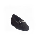 Women Black Chamois Shoes #0998