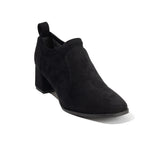 Women Black Leather*Chamois Shoe #2607