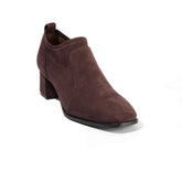 Women Brown Chamois Heels #2610