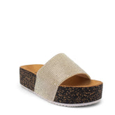 Women Silver Glitter Slipper #2830