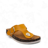 Women Yellow Leather Slipper #2875