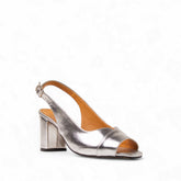 Women Silver Leather Sandal #3122