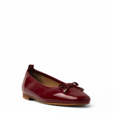 Women Maroon Vernis Leather Ballerina #3646