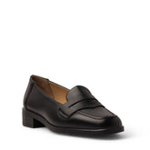 Women Black Leather Shoe #3653