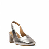 Women Silver Leather Sandal #3665
