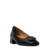 Women Black Leather Shoe #3668