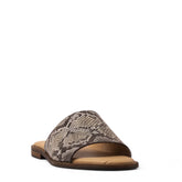 Women Brown Leather Slipper #3714