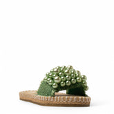 Women Green Khesh Slipper #3734
