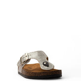 Women Silver Glitter Slipper #3793