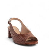 Women Brown Leather Sandal #3803