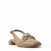 Women Beige Leather Sandal #3818