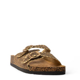 Europeon Union Women Gold Glitter Slipper #3845