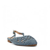 Europeon Union Women Light Blue Magdool Mules #3850